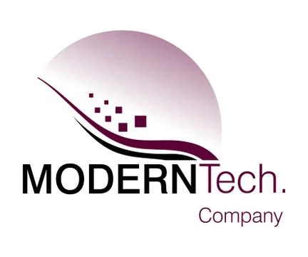 Modern Tech Logo Illustrazione stock