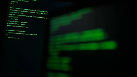 Modern tech. Program development and blockchain concept. Developer working on Vidéo 130304701