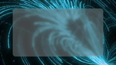 A modern tech video backdrop features cyber cyan particle lines zooming dyna Stock Footage 336917118