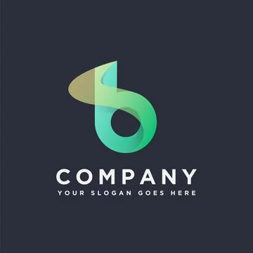Modern techie letter B logo icon vector template on dark background Stock Illustration
