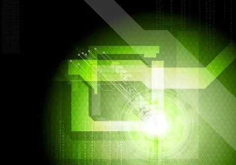 Modern technical green vector background Modern technical green background... 写真素材