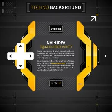 Modern techno background. Stock Illustration