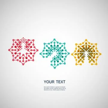 Modern technological color pattern, eps Stock Illustration