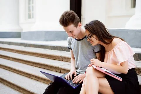 Modern technologies, studying, working together concept Stock Photos