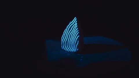 Modern technology 3D scanning of stone using laser beams Stock Footage 95620749