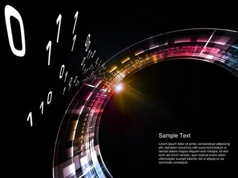 Modern Technology Abstract Stock Illustration