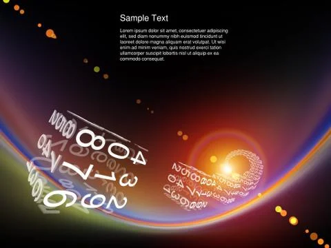 Modern Technology Abstract Stock Illustration