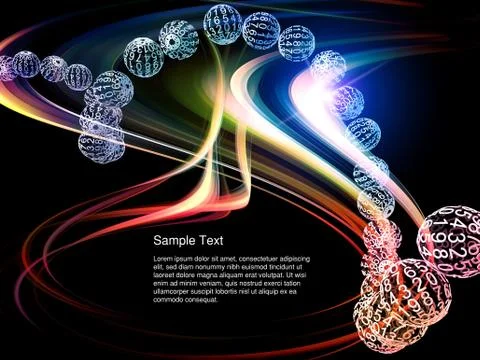 Modern Technology Abstract Stock Illustration