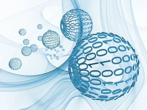 Modern Technology Abstract Illustrazione stock