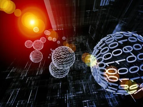 Modern Technology Abstract Stock Illustration