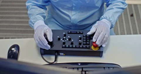 Modern technology and development in machinery and computer hardware, closeup of Video stock 229730185