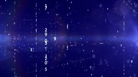 Modern technology background with binary code. Stock Illustration