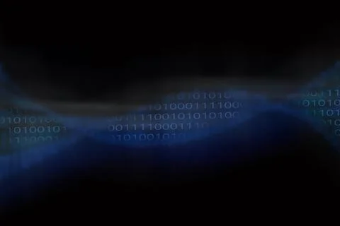 Modern technology background. Binary code. Digital image. Stock Photos