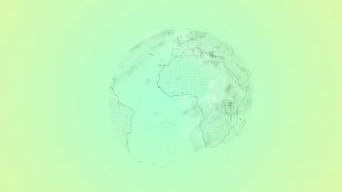 Modern technology background for broadcast. Virtual digital planet Earth on Stock Illustration