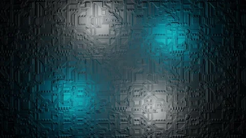 Modern technology background with electrical chip surface. Stock Footage 320849074