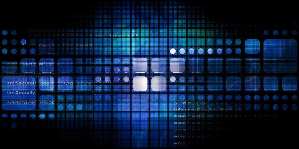Modern Technology Background Stock Illustration