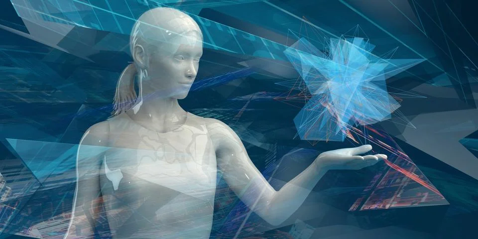 Modern Technology Background 库存照片