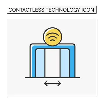 Modern technology color icon Stock Illustration