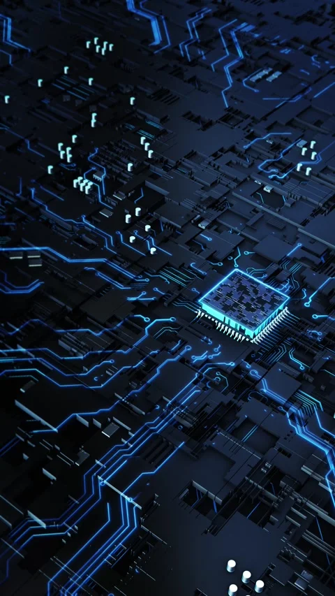 Modern Technology Connection Network Artificial Intelligence Abstract Background Stock Footage 341896623
