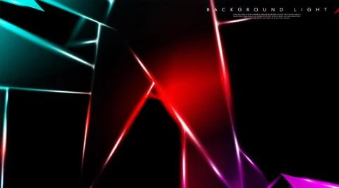 Modern technology design with a backdrop of luminous triangles. Vector illust Stock Illustration