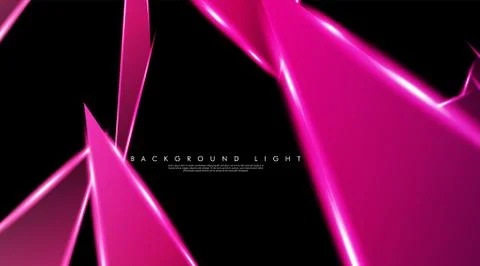 Modern technology design with a backdrop of luminous triangles. Vector illust Stock Illustration