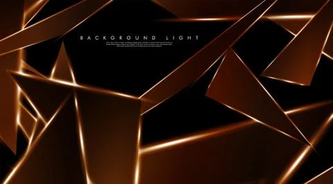 Modern technology design with a backdrop of luminous triangles. Vector illust Stock Illustration