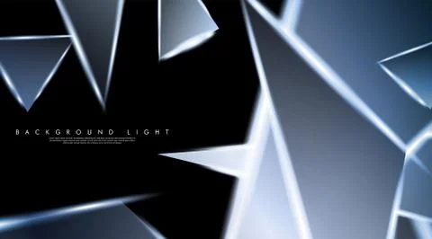Modern technology design with a backdrop of luminous triangles. Vector illust Stock Illustration