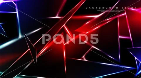 Modern technology design with a backdrop of luminous triangles. Vector illust 스톡 일러스트
