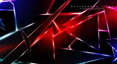 Modern technology design with a backdrop of luminous triangles. Vector illust Stock Illustration