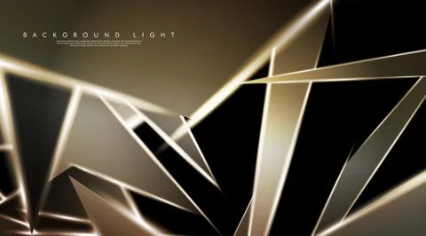 Modern technology design with a backdrop of luminous triangles. Vector illust Stock Illustration