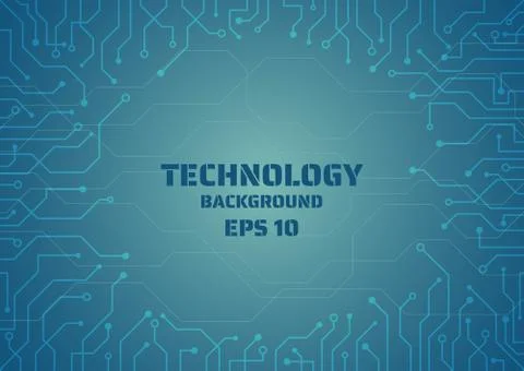 Modern technology digital line complex design with space for your text Stock Illustration