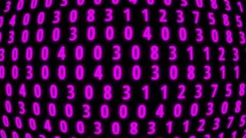 Modern technology hex code concept.Numbers grid data streaming. Stock Footage 153042969