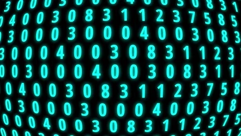 Modern technology hex code concept.Numbers grid data streaming. Stock Footage 153043030