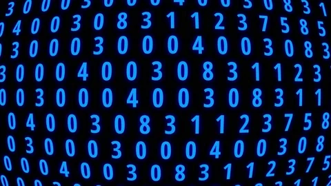 Modern technology hex code concept.Numbers grid data streaming. Stock Footage 153043084
