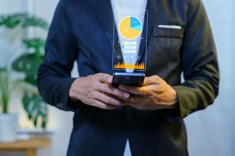 Modern Technology Interface Focusing on Sustainability Insights for Users Stock Photos