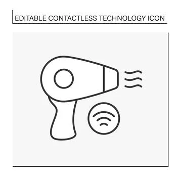 Modern technology line icon Stock Illustration