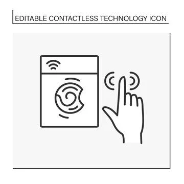 Modern technology line icon Stock Illustration