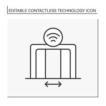 Modern technology line icon Stock Illustration