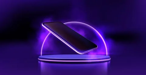 Modern technology presentation platform Stock Illustration