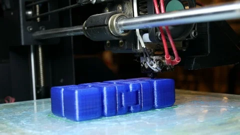 Modern technology in the production of 3D printing Stock Footage 88290087