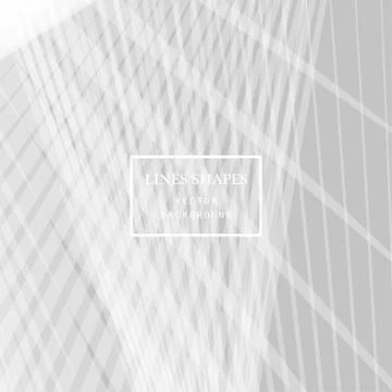 Modern technology striped abstract background vector. Gray white Stock Illustration