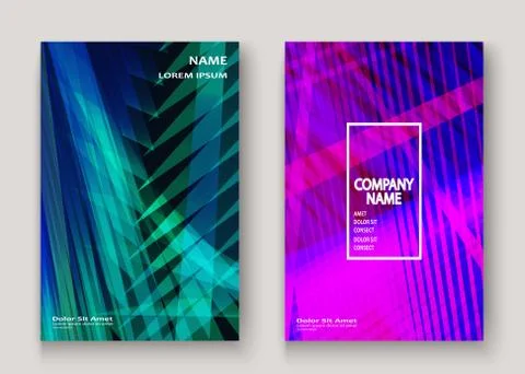 Modern technology striped abstract covers design blue purple. Ne Stock Illustration