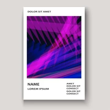 Modern technology striped abstract covers design purple. Neon li Stock Illustration