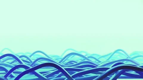 Modern Technology Template with Ocean Blue Wave Patterns Stock Footage 314170325