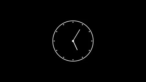 A modern technology watch Abstract view of circular clock. Stock Illustration