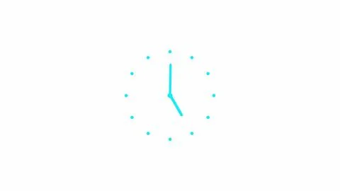 A modern technology watch Abstract view of circular clock. Stock Illustration