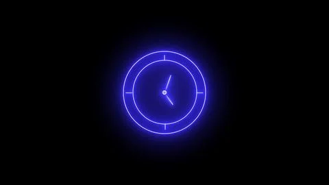A modern technology watch Abstract view of circular clock. Stock Illustration