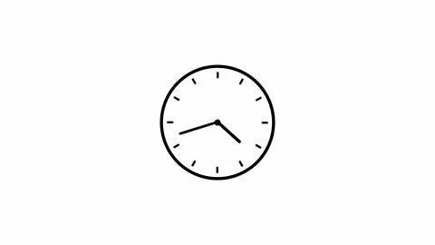 A modern technology watch Abstract view of circular clock. Stock Illustration