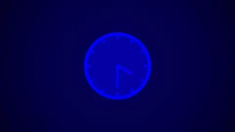 A modern technology watch Abstract view of circular clock. Stock Illustration