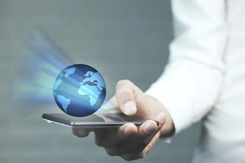 Modern technology in the world Stock Photos